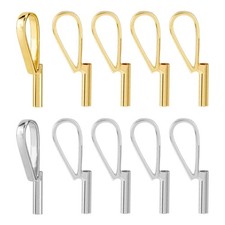 SUPERFINDINGS 10Pcs 2 Colors Vertical Pin to Pendant Brooch Pendant Converters A