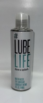 Lube Life Water-Based Toy Lubricant, Toy-Safe for Men Women 8 FL. OZ. Bottle