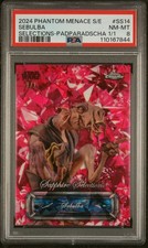 Marketplace image: SEBULBA 2024 TOPPS CHROME SAPPHIRE STAR WARS PADPARADSCHA SELECTIONS 1/1 PSA 8