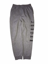 Jordan Air Sweatpants Joggers Youth XL 13-15 Yrs Gray Elastic Waist Pullon C66