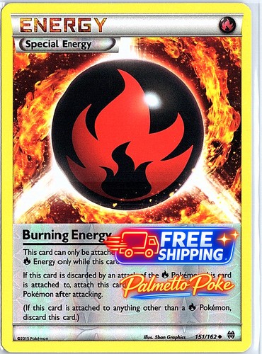 Burning Energy Uncommon XY - BREAKthrough 151/162 LP - Picture 1 of 3