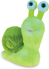 Dollibu Plush Snail Stuffed Animal - Soft Fur Huggable Big Eyes Green Snail, Ad