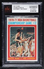 1971-72 Topps Kareem Abdul-Jabbar Milwaukee Bucks BVG Authentic Altered HOF 0q3