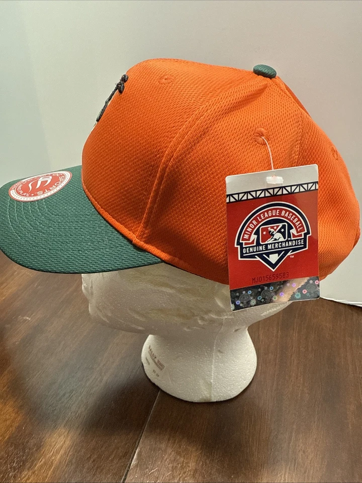 Greensboro Grasshoppers MiLB Ligas Menores OC Deportes Correa Gorra de Béisbol Juvenil Foto 2 de 4