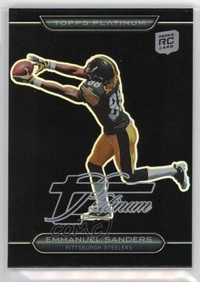 2010 Platinum Rookie Variations Black Refractor /25 Emmanuel Sanders #75 RC 1e1f