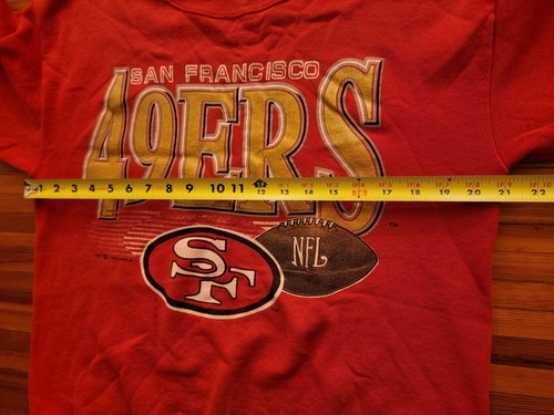Vintage 1992 San Francisco 49ers Crewneck Sweatshirt LARGE USA Red TULTEX SF NFL - Picture 6 of 10
