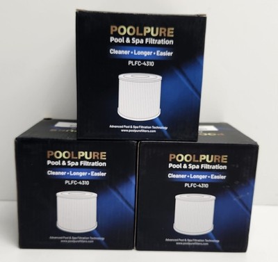 NIP Lot of 3 Pool Pure Pool / Spa Filter PLFC-4310- 4  H - 4.25 Dia Free Ship
