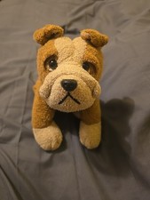 Russ Luv Pets Bulldog Bullet 10" Plush Puppy Dog 4254 Beanbag Hang Tag