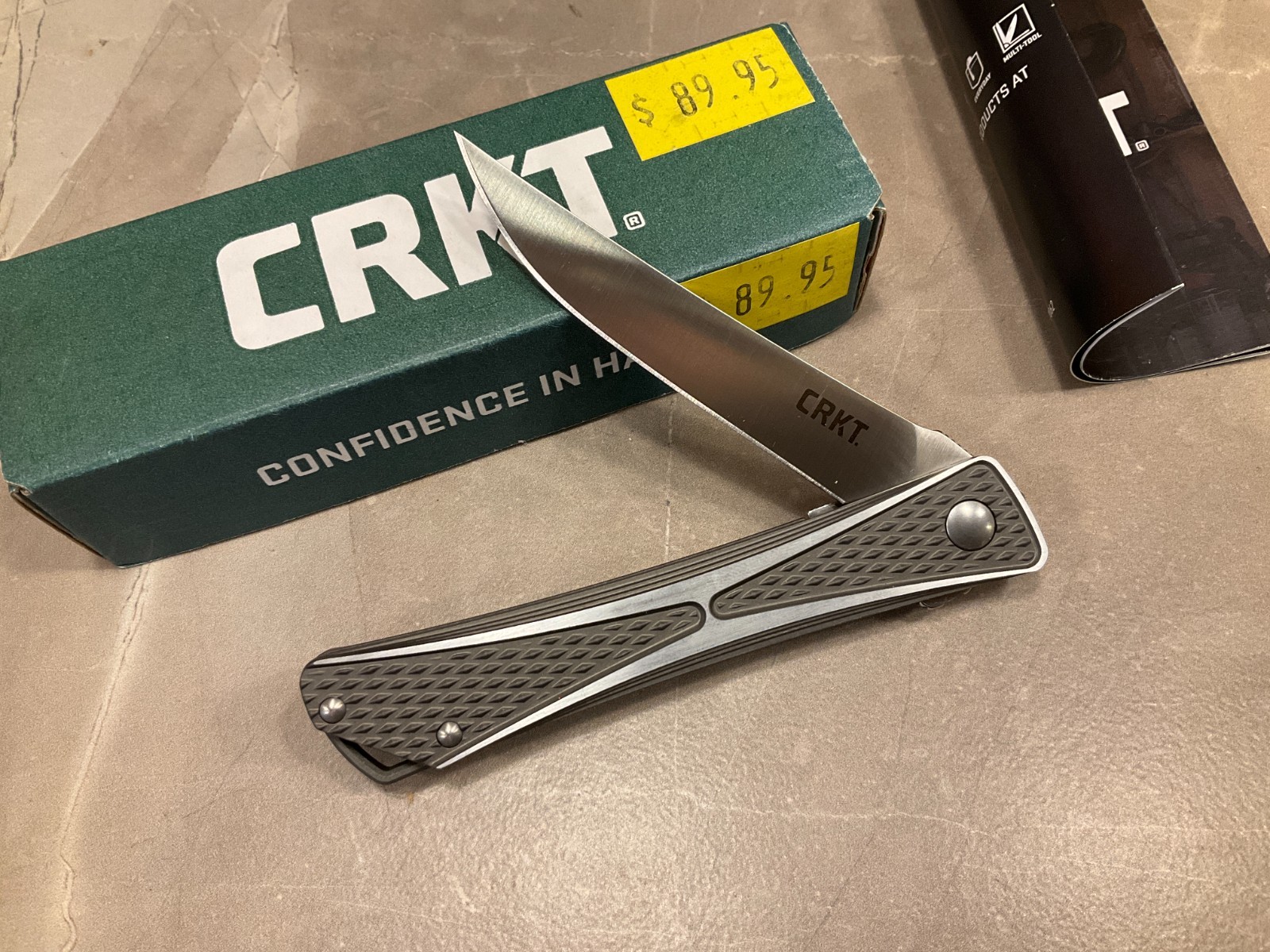 CRKT  7530 CROSSBONES Park Design Assisted Opener Pocket Knife  New in Box