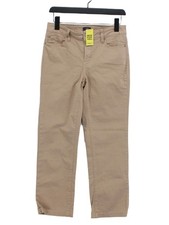 NYDJ Women's Jeans UK 8 Brown Cotton with Elastane, Spandex Straight