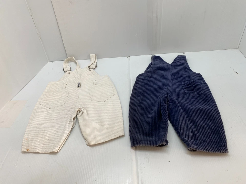 Lot of 2 Vintage Baby Toddler Child Boy Kid Overalls 70's & 80's Weebook/Mc kids - Image 2 of 4