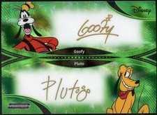 2025 Kakawow Phantom Disney Goofy Pluto Dual Green Auto /20