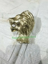 Antique Solid Brass Lion Head Handle Only For Wooden Walking Stick Cane Gift