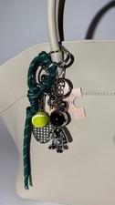 Trendy Bag Charm with Decorative Ropes Stylish Keychain Accessory