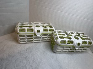 Two Dishwasher Basket for Bottles Nipple Pacifier Lids Utencils - Munchkin Brand