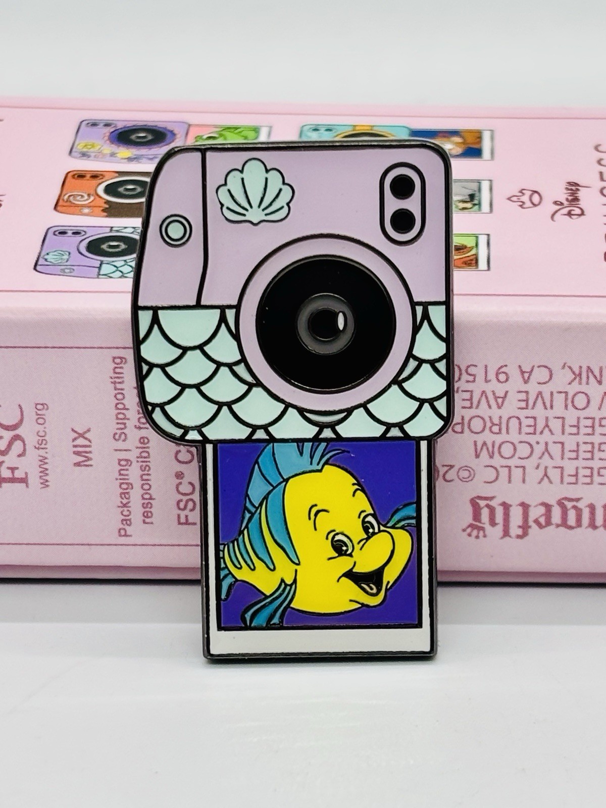 Loungefly Disney Princess Instant Photo Blind Box Pin-Flounder, Little Mermaid