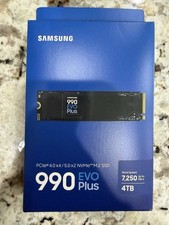 New Samsung SSD 990 EVO Plus 4TB, PCIe Gen 4x4 | 5x2 M.2 2280, Up to 7,250 MB/s