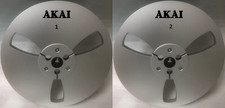 One Pair Silvery TAPE REEL Akai 7'' inch Light Metal Aluminum Take Up Reel