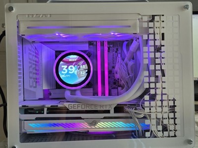 5.5GHz Intel Ultra 7 - Compact Gaming PC - White RGB - Nvidia RTX - VR ready