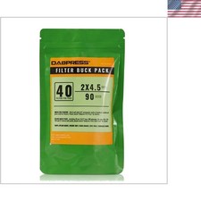 40 Pack 2x4.5 Inch 90 Micron White Nylon Tea ...