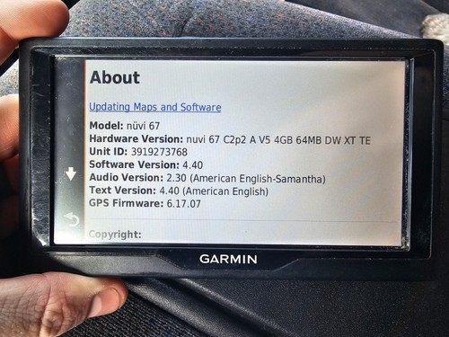 Garmin nuvi 67 GPS 6" Touchscreen Lifetime Maps & Cord Bundle