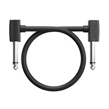 18 Inch 45 cm Guitar Patch Cable 1.5 Ft 1/4 Right Angled 45CM Thick 1/4 Black
