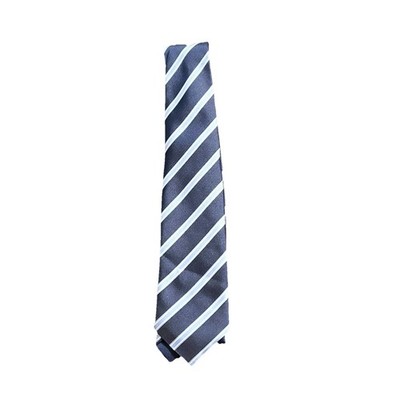 Men s Blue & White Tie With White Handkerchief 