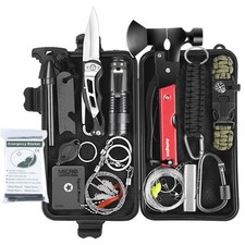 Kit di Sopravvivenza Professionale Multifunzione 30 in 1 per Viaggi