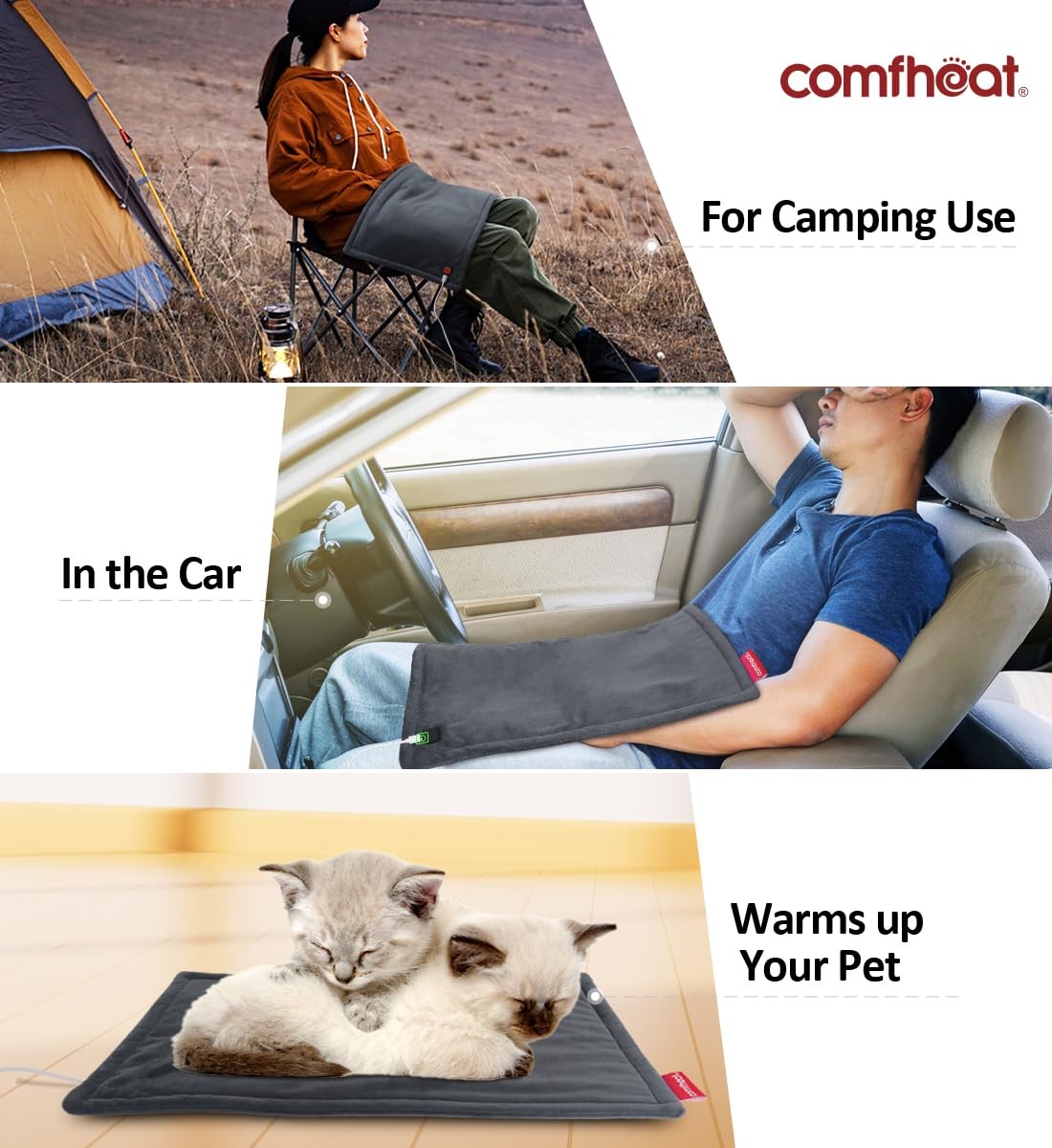 USB Heating Pad 5V Heated Travel Blanket Pads for Car Airplane FSA HSA Elig