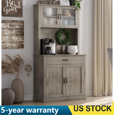 #ad 71quot; Tall Freestanding Kitchen Pantry Storage Cabinet with 4 Shelves amp; 1 Drawer $159.99