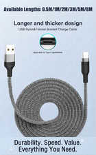 Low Price 1M 2M 3M 5M 8M Long USB Type C Charger Cable For Samsung Xiaomi Huawei