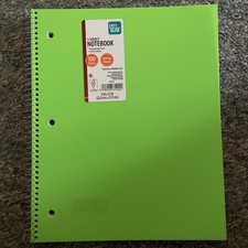 Pen  Gear Bright Green Notebook College Ruled Folder Included 100 Sheets