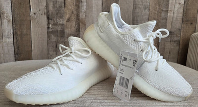 Adidas Yeezy Boost 350 V2 Low Bone Athletic Sneakers White Mens Size 7.5 NWT