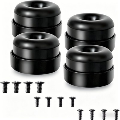 4Pcs Subwoofer Isolation Pad Fits Nearly Every Subwoofer Brand & Model (Black)