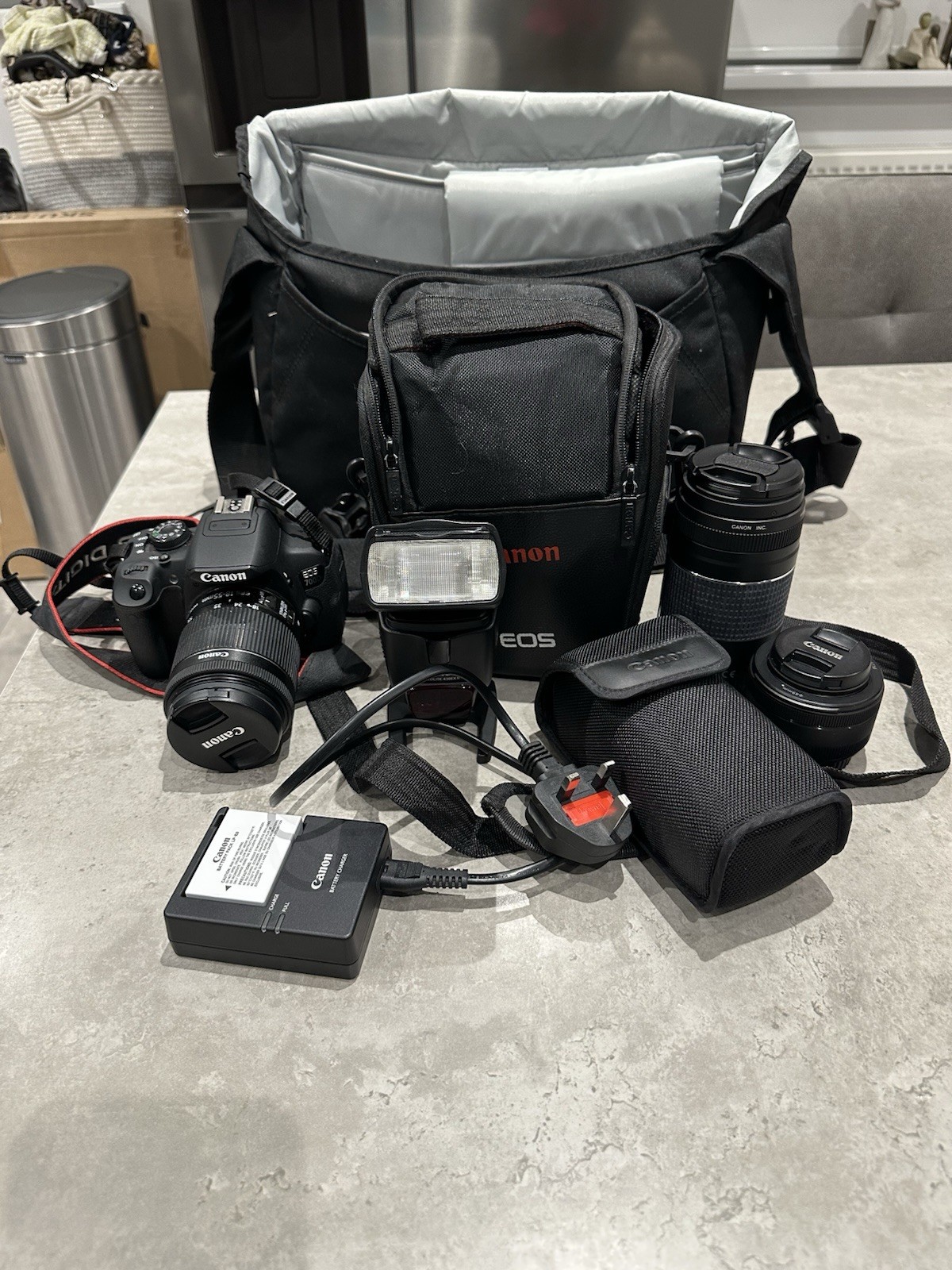 Canon EOS 700D Digital SLR Camera with 18-55mm F3.5-5.6 Lens and Accessories