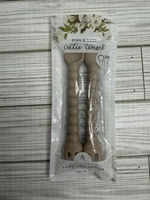 Ryan & Rose Cutie Tensil Utensils and Teethers Buff Tan Baby Fork And Spoon