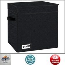 Comic Book Storage Short Box 11.8"x9.8"x7.8" Holds 120 Comics Heavy Duty Bin Blc