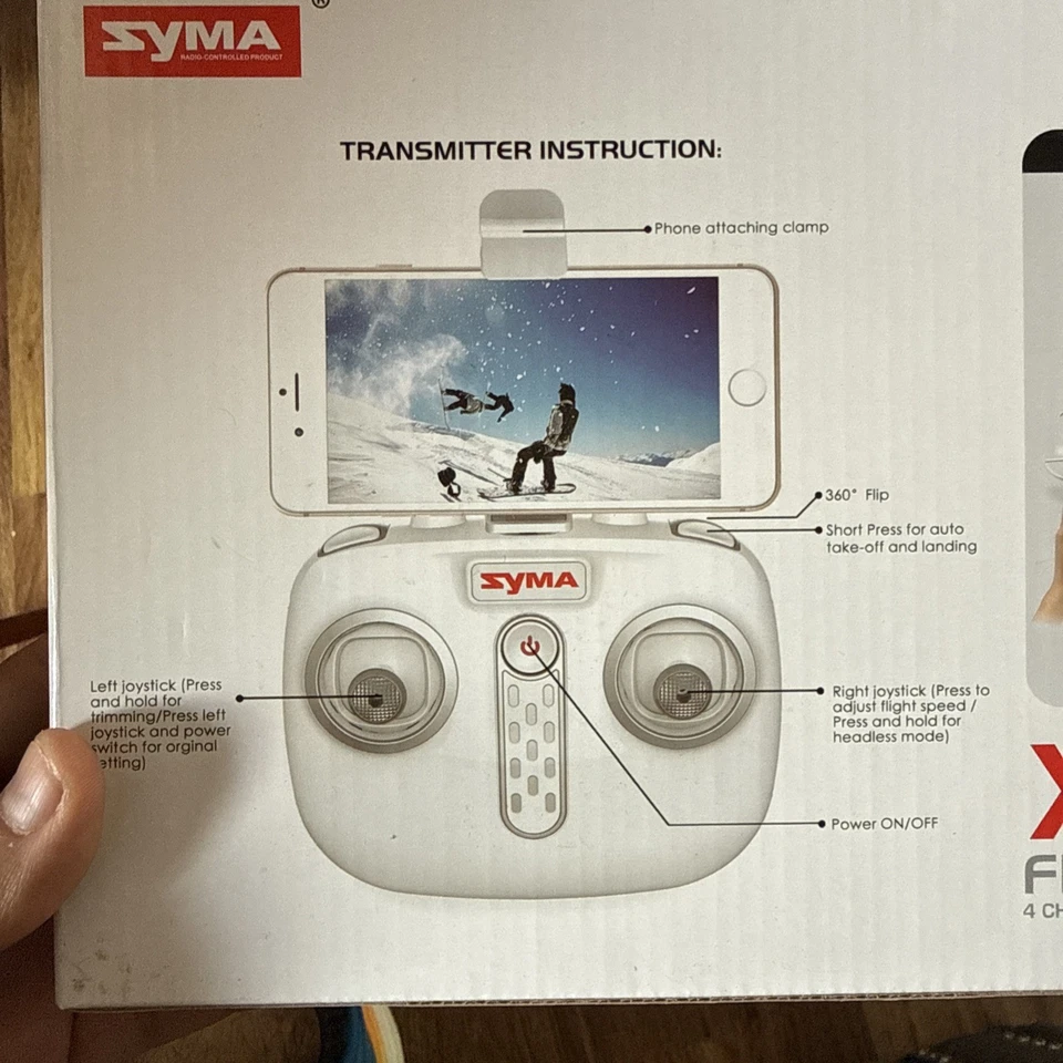 Syma X22W FPV Drone con Cámara HD WiFi Cuadricóptero - Usado Foto 3 de 4