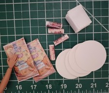 1:6 Dollhouse Miniature Kitchen Food Snack set Chips Plates Drinks Napkins