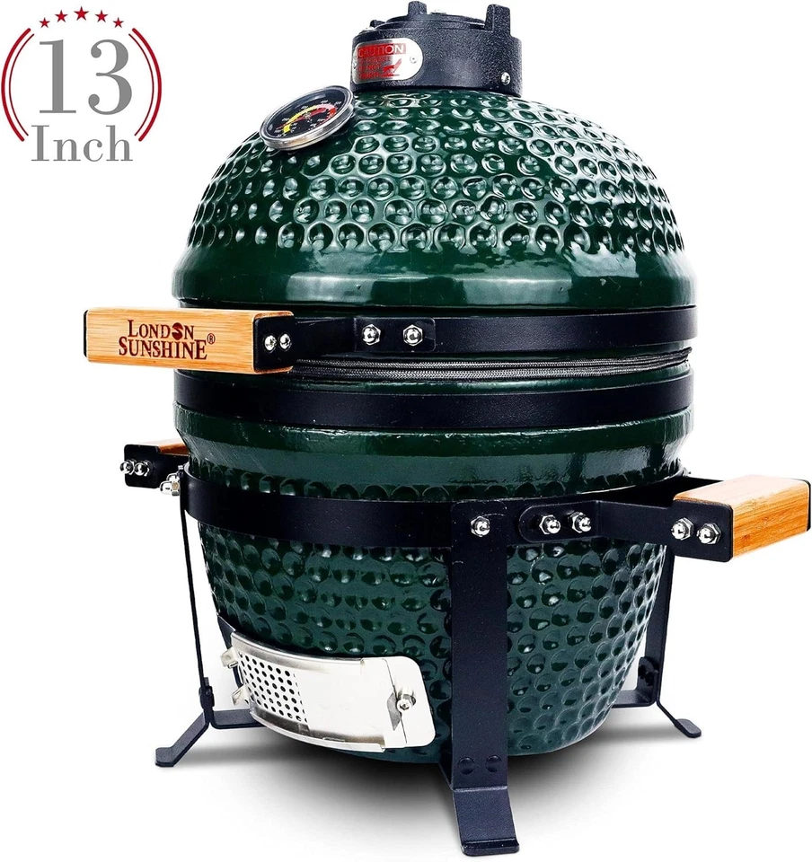 The Cadet Ceramic BBQ Grill: Portable Tabletop Charcoal Smoker for Outdoor Fun - Image 4 of 4