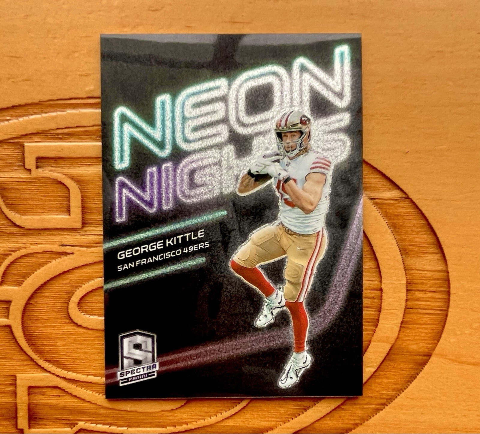 2023 Spectra George Kittle Neon Nights Case Hit SSP 49ers The People’s Tight End