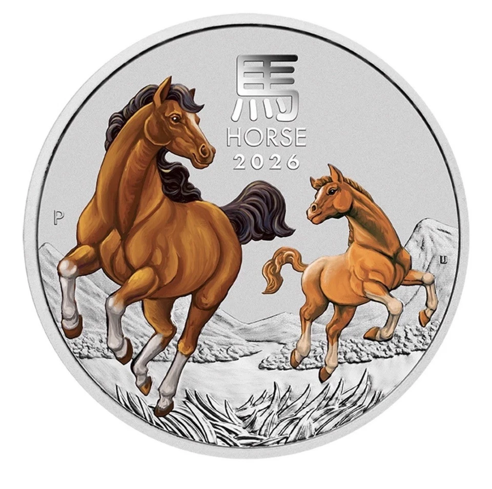 2026 AUS HOBART MONEY EXPO ANDA YEAR OF THE Horse 1/4oz SILVER COLORED IN CARD - Image 3 of 4