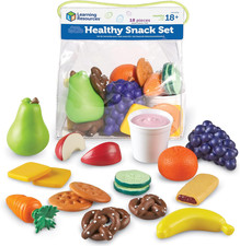 New Sprouts Healthy Snack Set - 18 Pieces, Ages 18 Months Pretend Play Food for