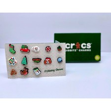 Crocs Jibbitz Christmas Holiday 13-Pack Shoe Charms Set Multicolor New in Box