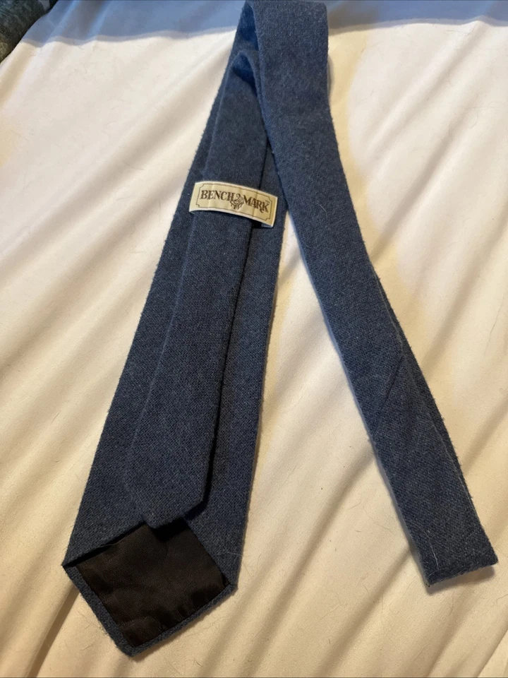 Corbata Bench Mark Vintage Azul Bordado Pato Imagen Poli/Lana/Acrílico Mezcla Foto 4 de 4