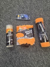 Orange Wash Mitt Drying Towel Car Care Kit Orange Wash Mitt Drying Towel Car Care Kit
