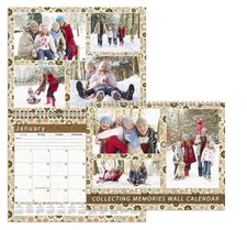 2026 Scrapbook Wall Calendar Spiral-bound - 12 Months Desk  010