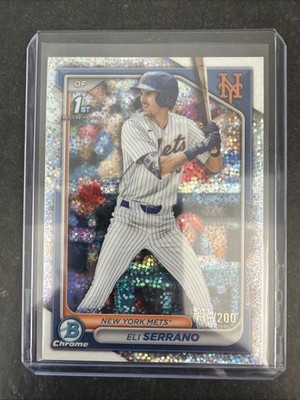 2024 Bowman Draft  Chrome 1st Eli Serrano  Sparkle Refractor /200 RC METS