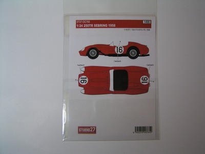 Studio 27 Decals 1:24 Ferrari 250TR NEU und OVP