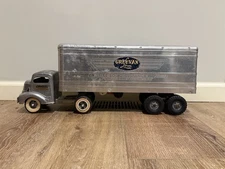 Smith Miller Smitty Toys - Semi Truck Tractor Cab w/ 18" Gray Van Lines Trailer